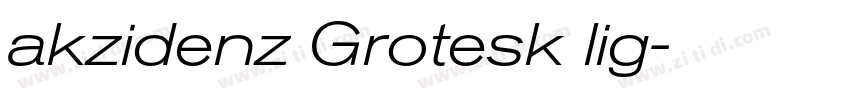 akzidenz Grotesk lig字体转换